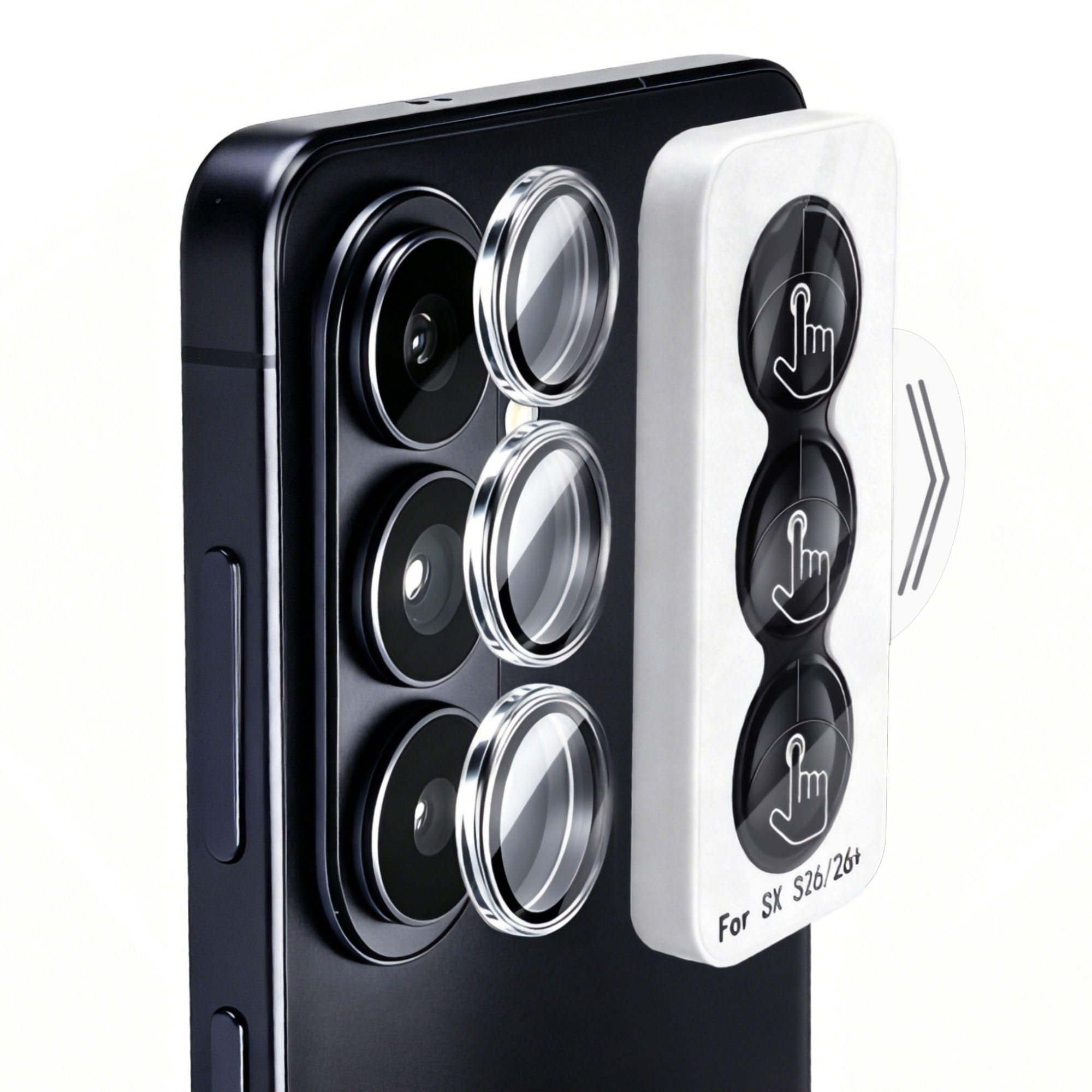 Tempered glass for phone and action camera lenses