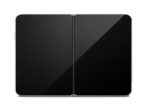JJT hydrogel screen protector applied to foldable phone inner display, fully unfolded