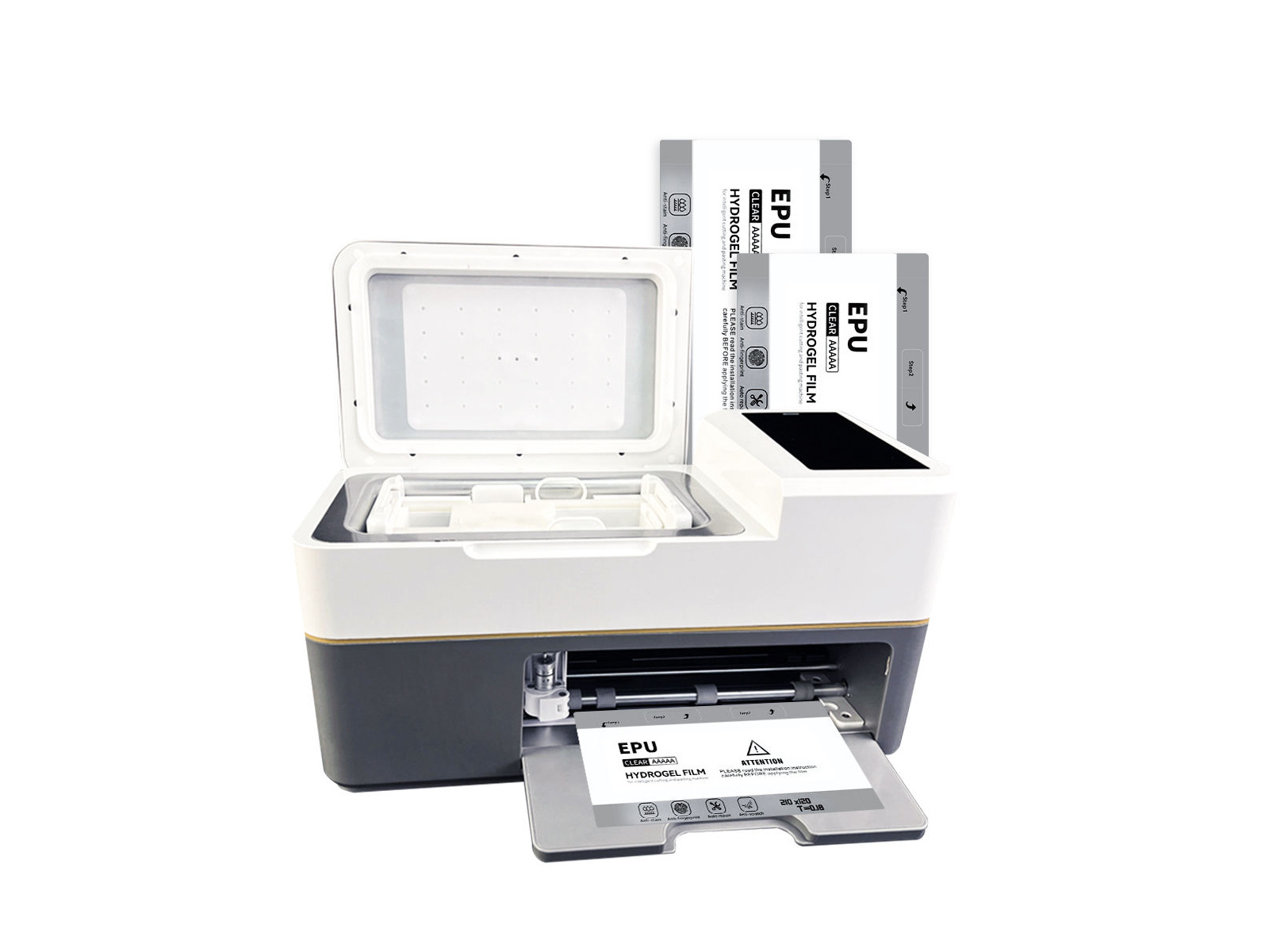 Cutting, UV Curing & Film Installation Machine