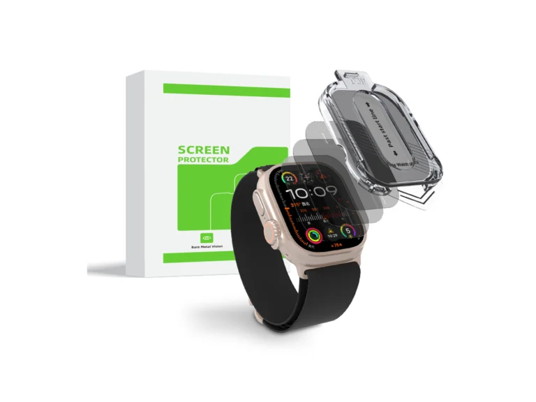 JJT catalogue reference showing Apple Watch glass, installation accessory and packaging