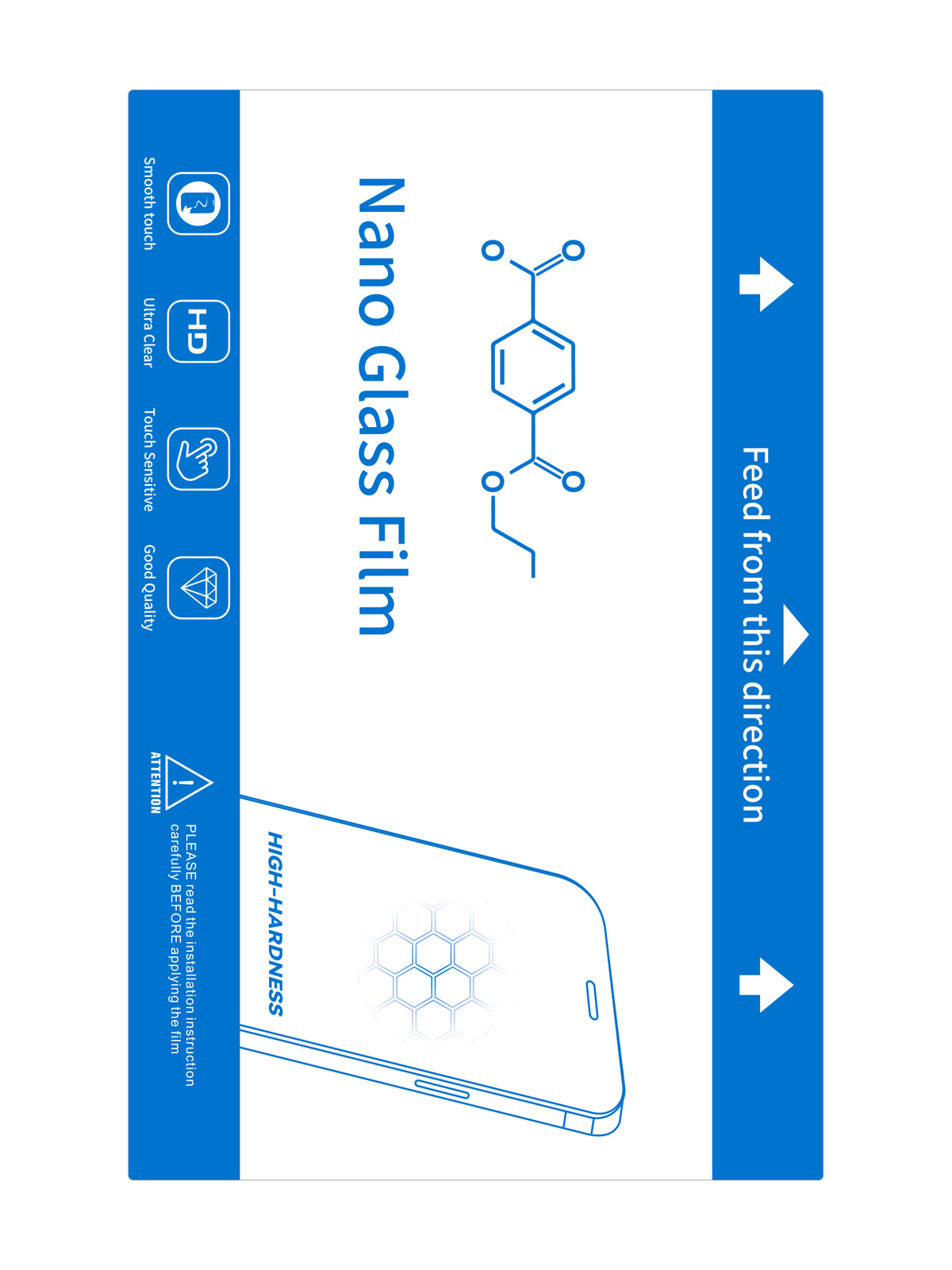 PET HD Clear Film, 196 × 125 mm