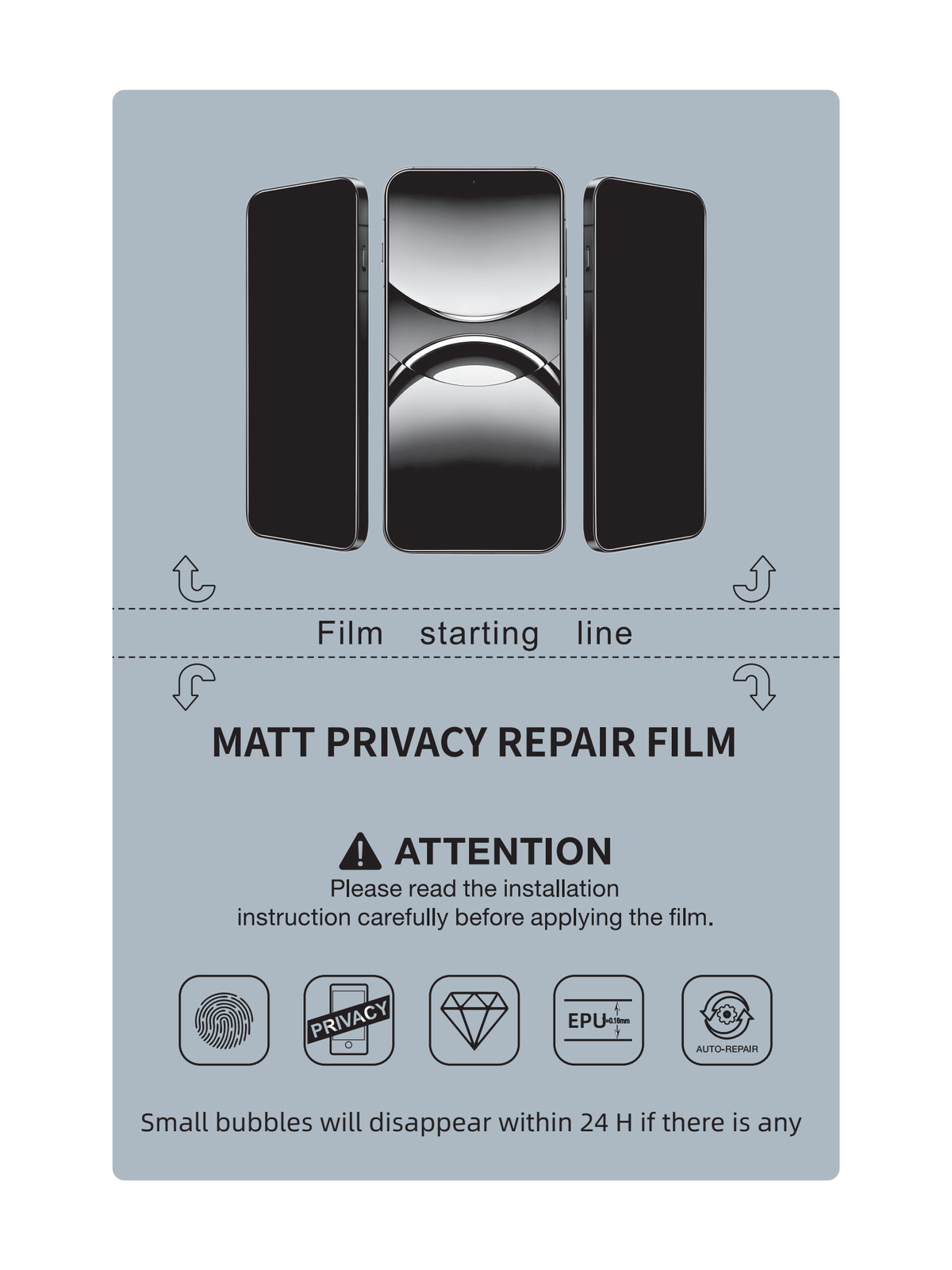 Matte Privacy Film, 0.18 mm