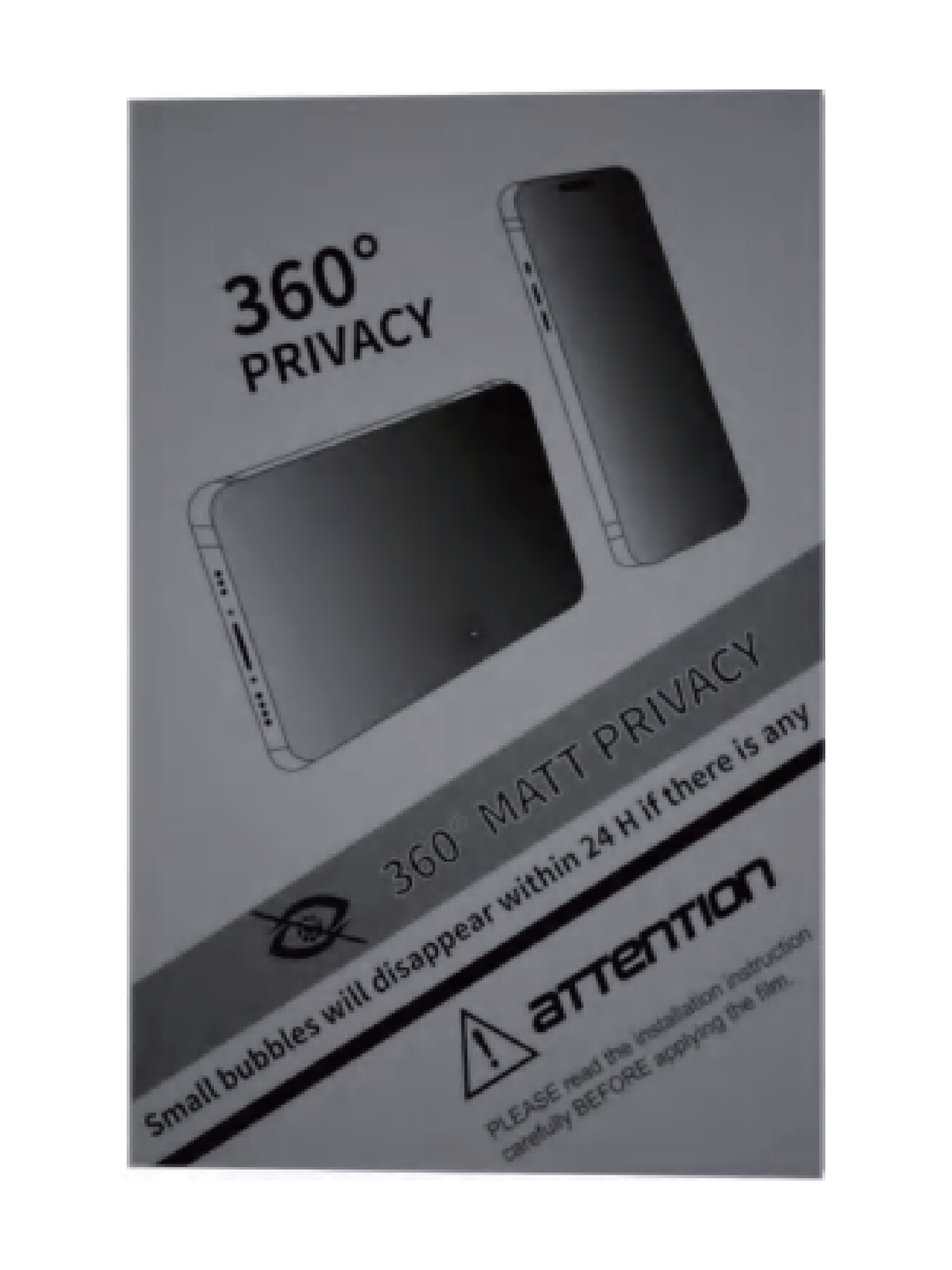 360° Matte Privacy Film, 0.3 mm