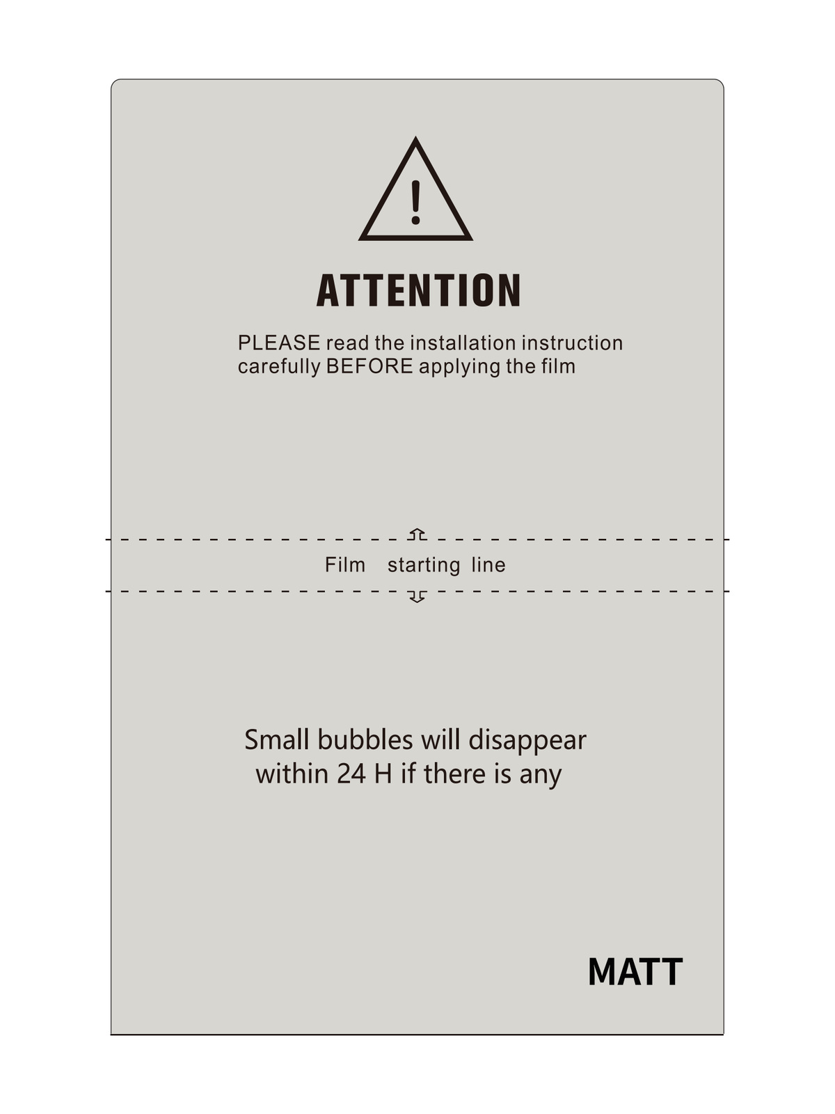 TPU Matte Film, Korean material, 0.14 mm