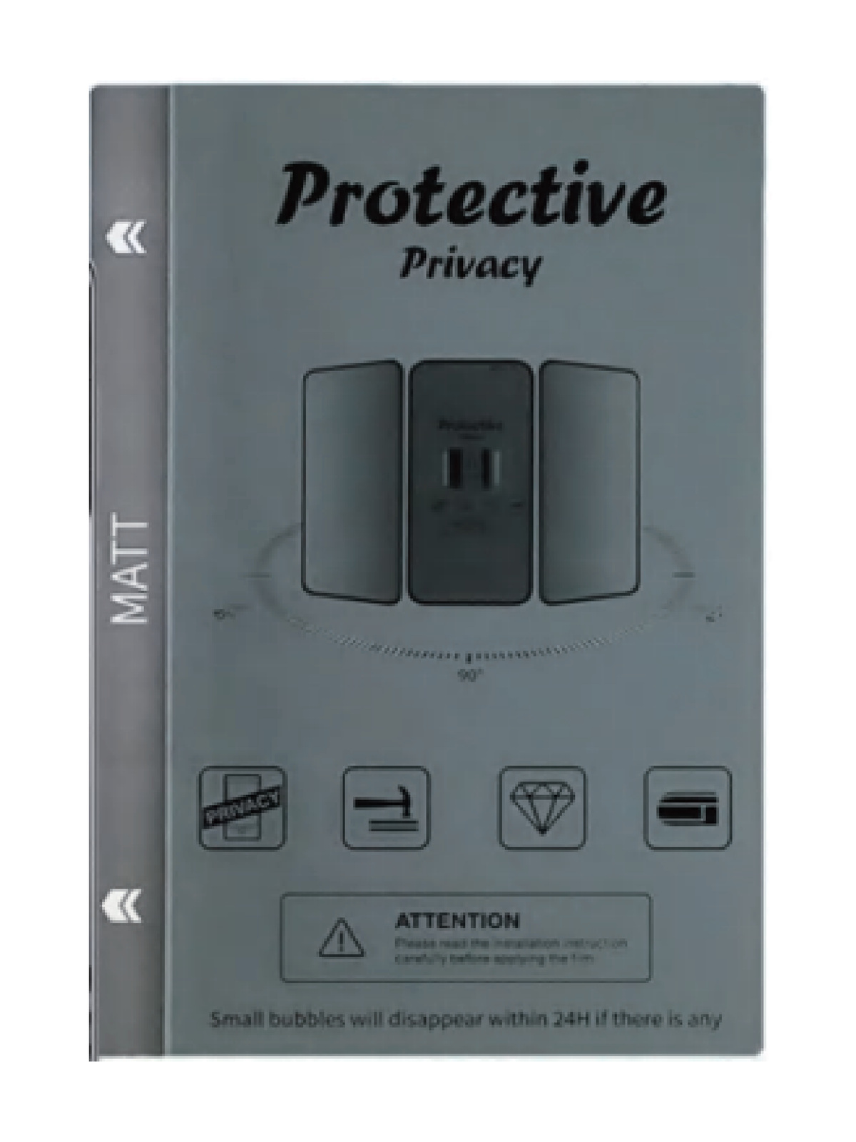 TPU Matte Privacy Film, Chinese material, 0.15 mm
