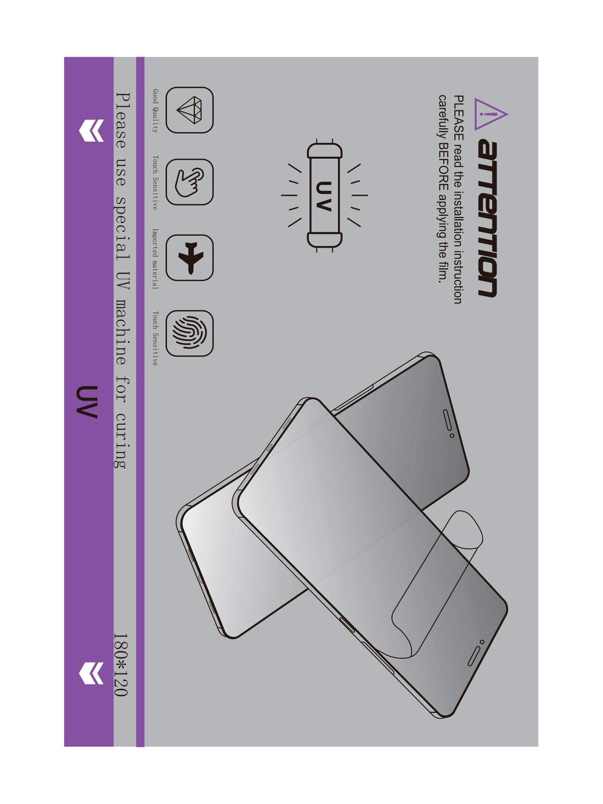 UV HD Clear Film, Japanese material, 0.08 mm